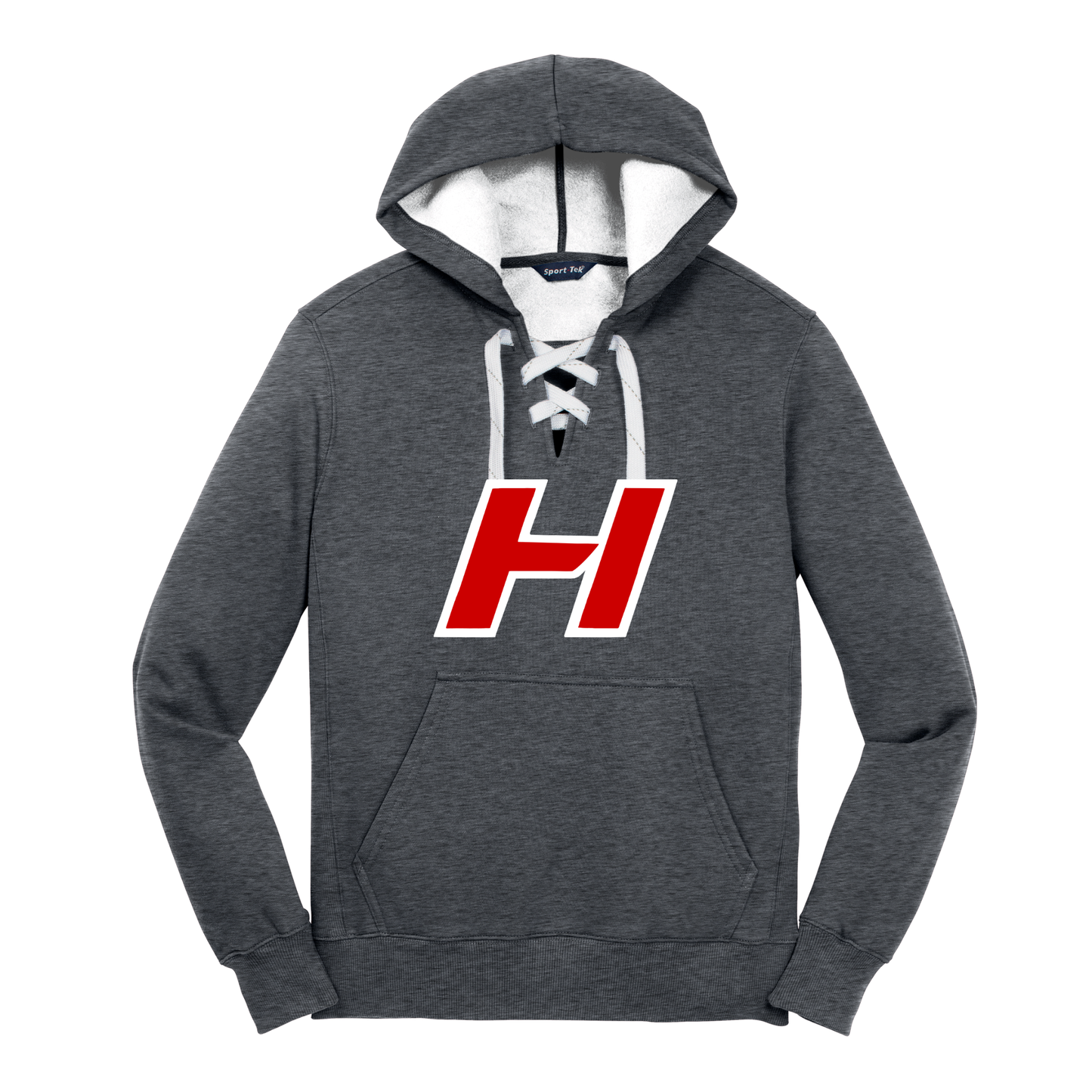 Lace-up Pullover Hooded Sweatshirt