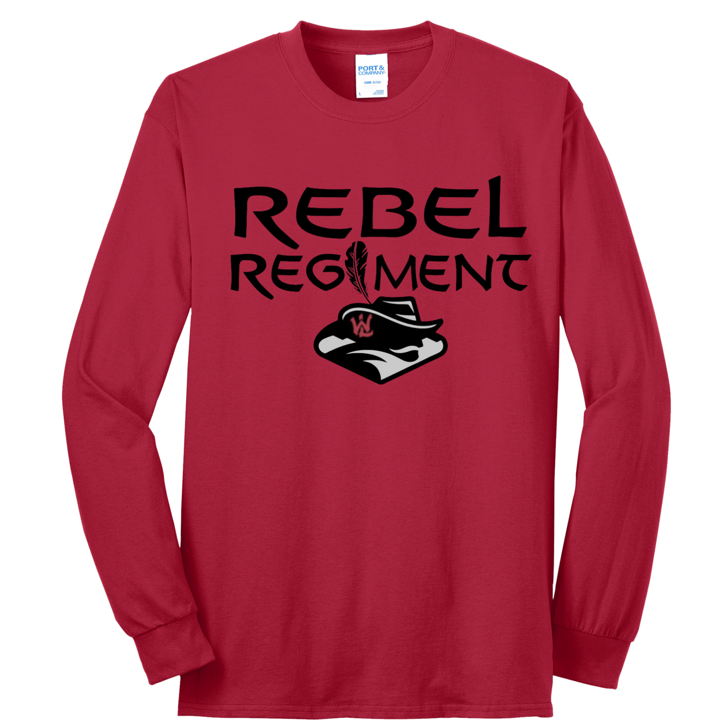 Rebel Regiment Logo Long Sleeve TShirt