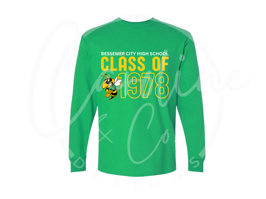 Class of 1978 Crewneck Long Sleeve TShirt