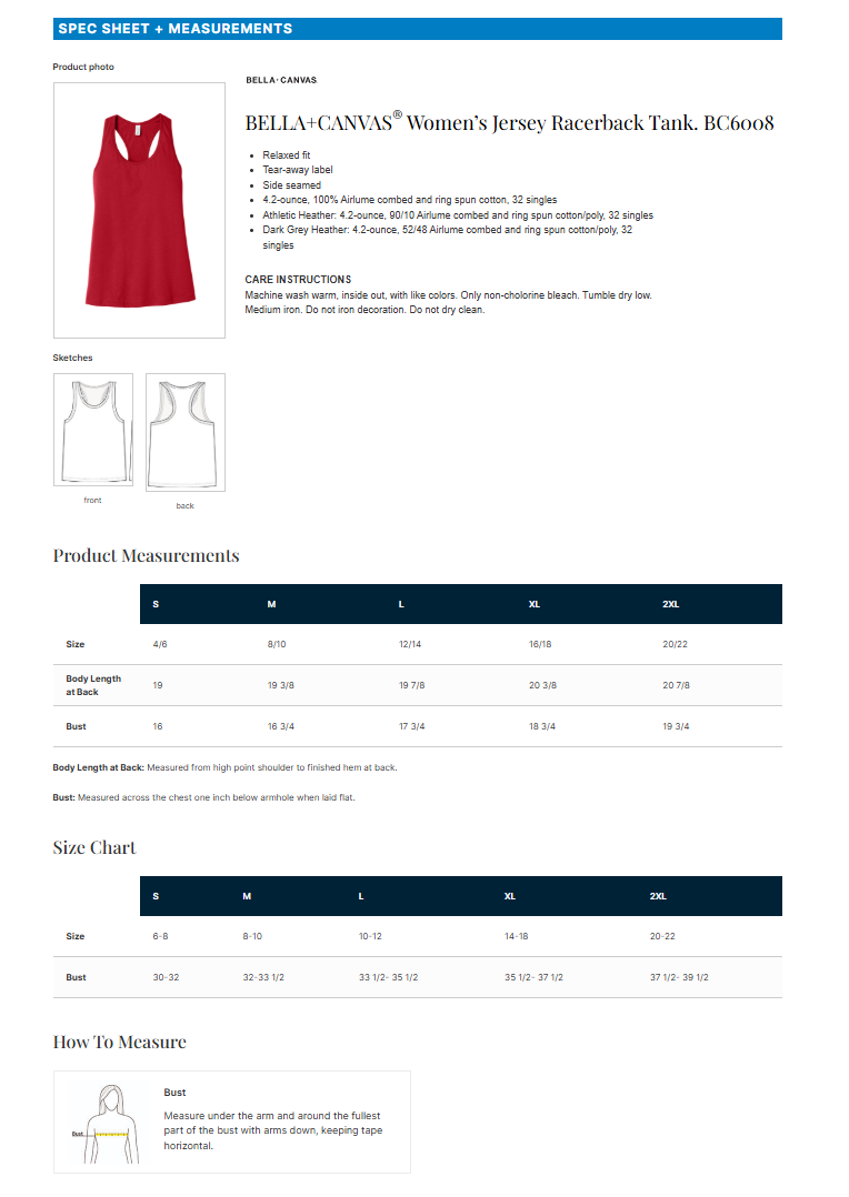 Women’s Jersey Racerback Tank-Red