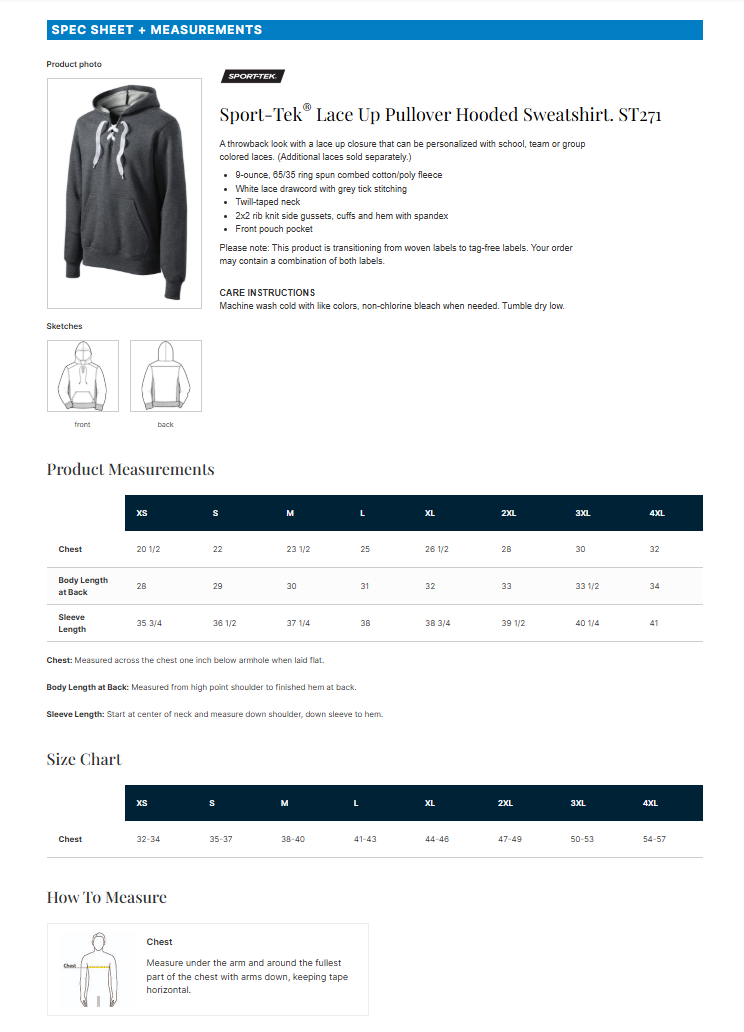 Lace-up Pullover Hooded Sweatshirt